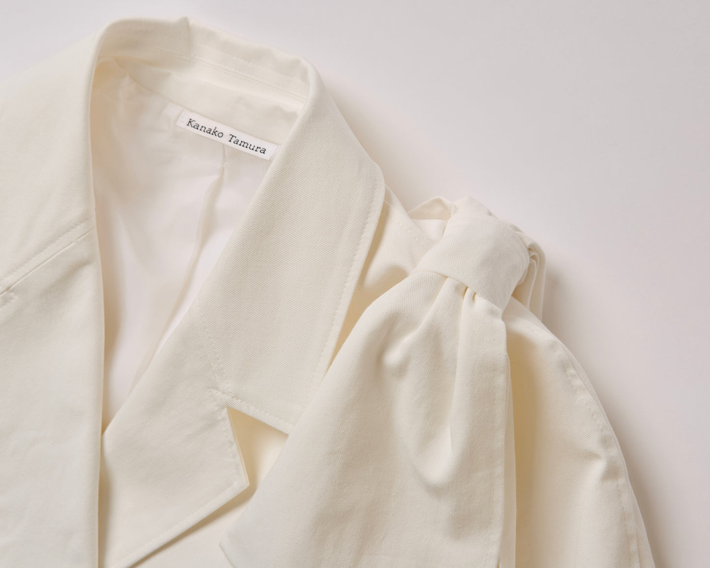 Gathered Trench Coat