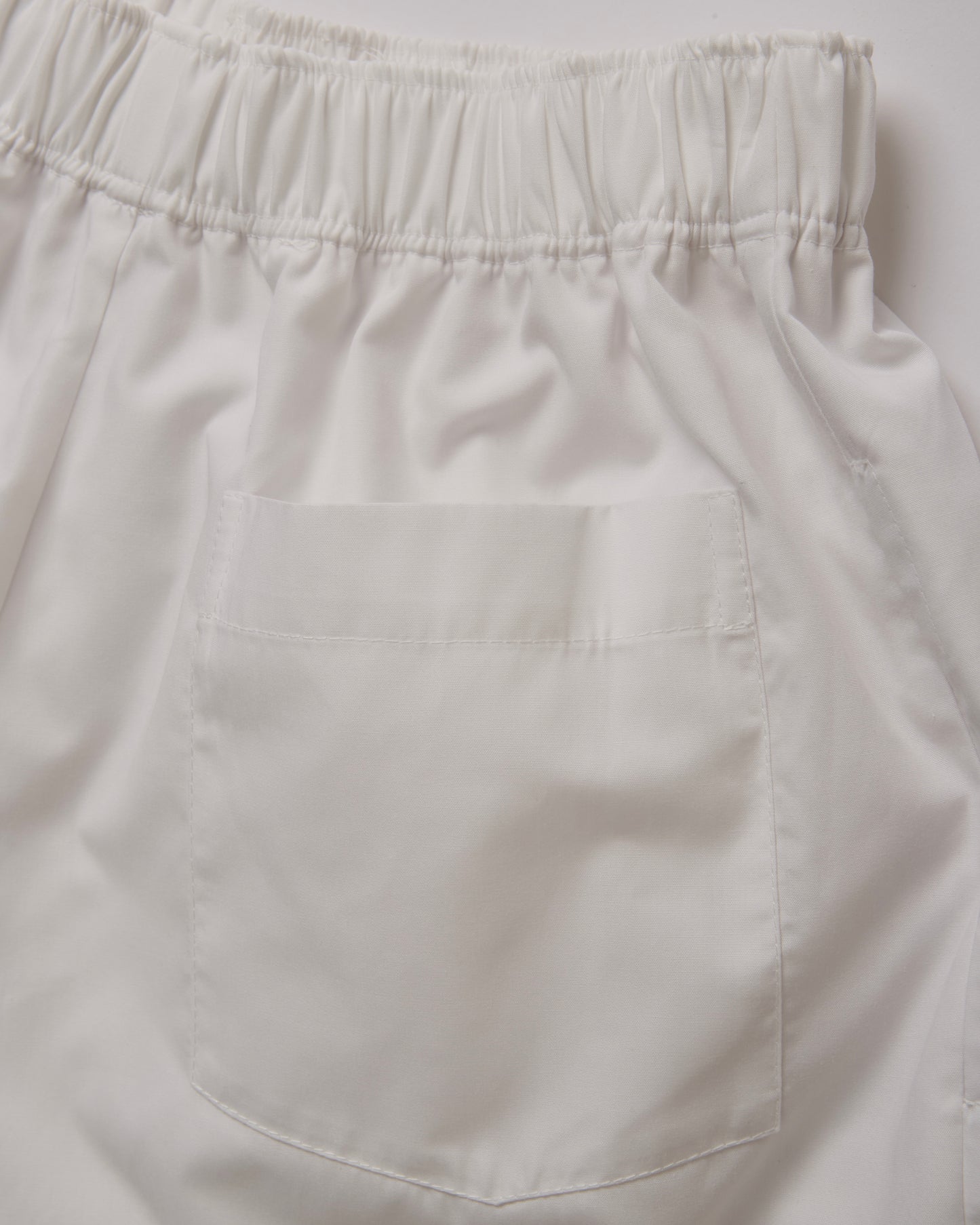 Cotton Scalloped-Hem Short Pants(Stripe)