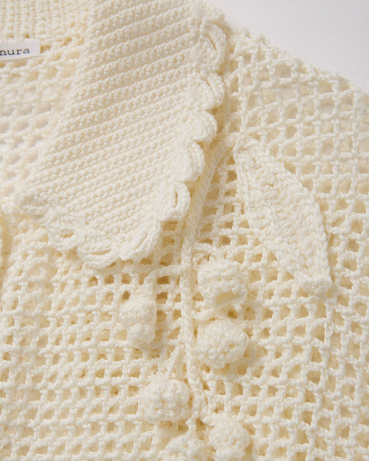 【数量限定】Lily of the Valley Hand-Knit Cardigan