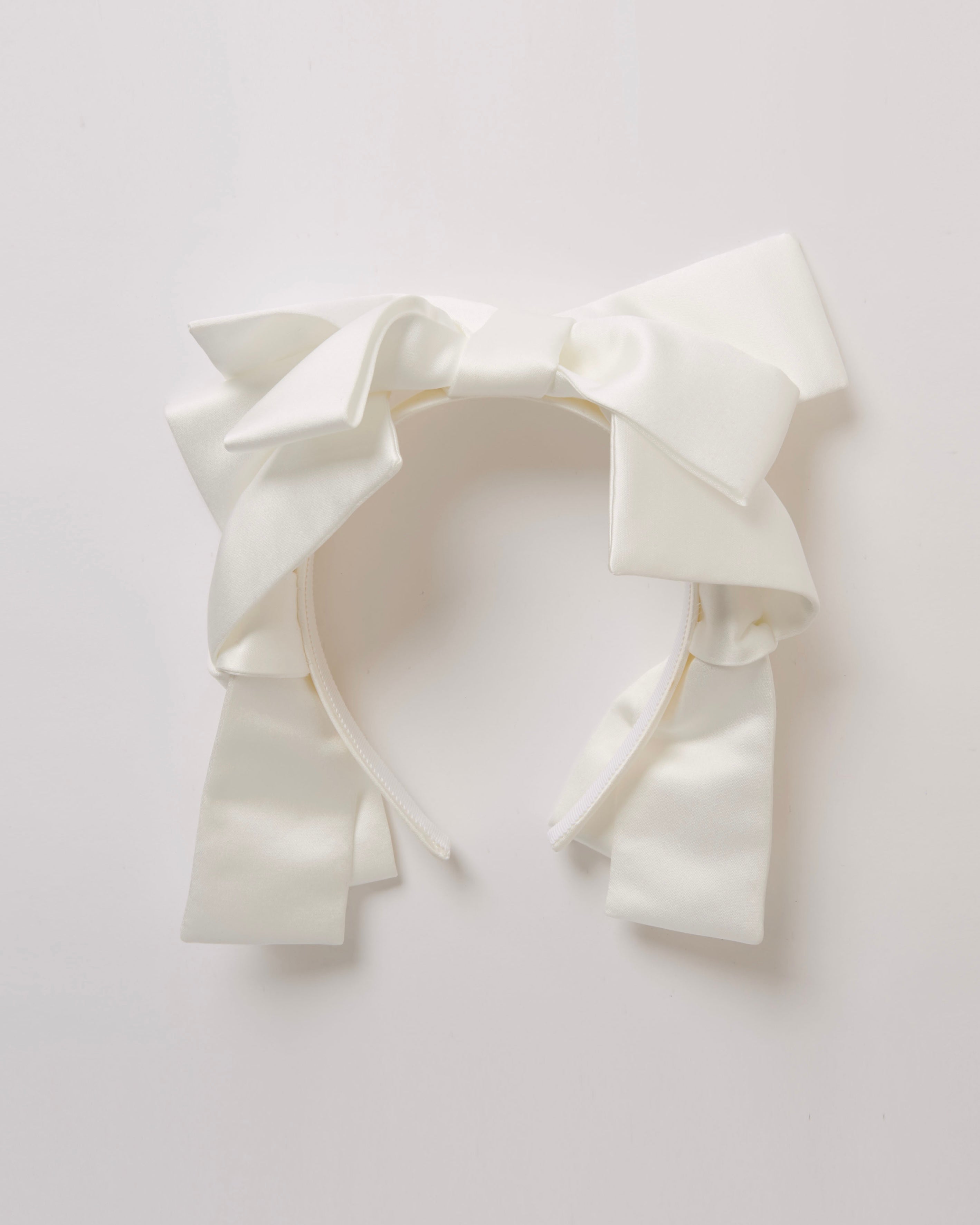 Kanako Tamura リボン付きホワイトタンクトップ Satin Ribbon Headband(White) – Kanako Tamura
