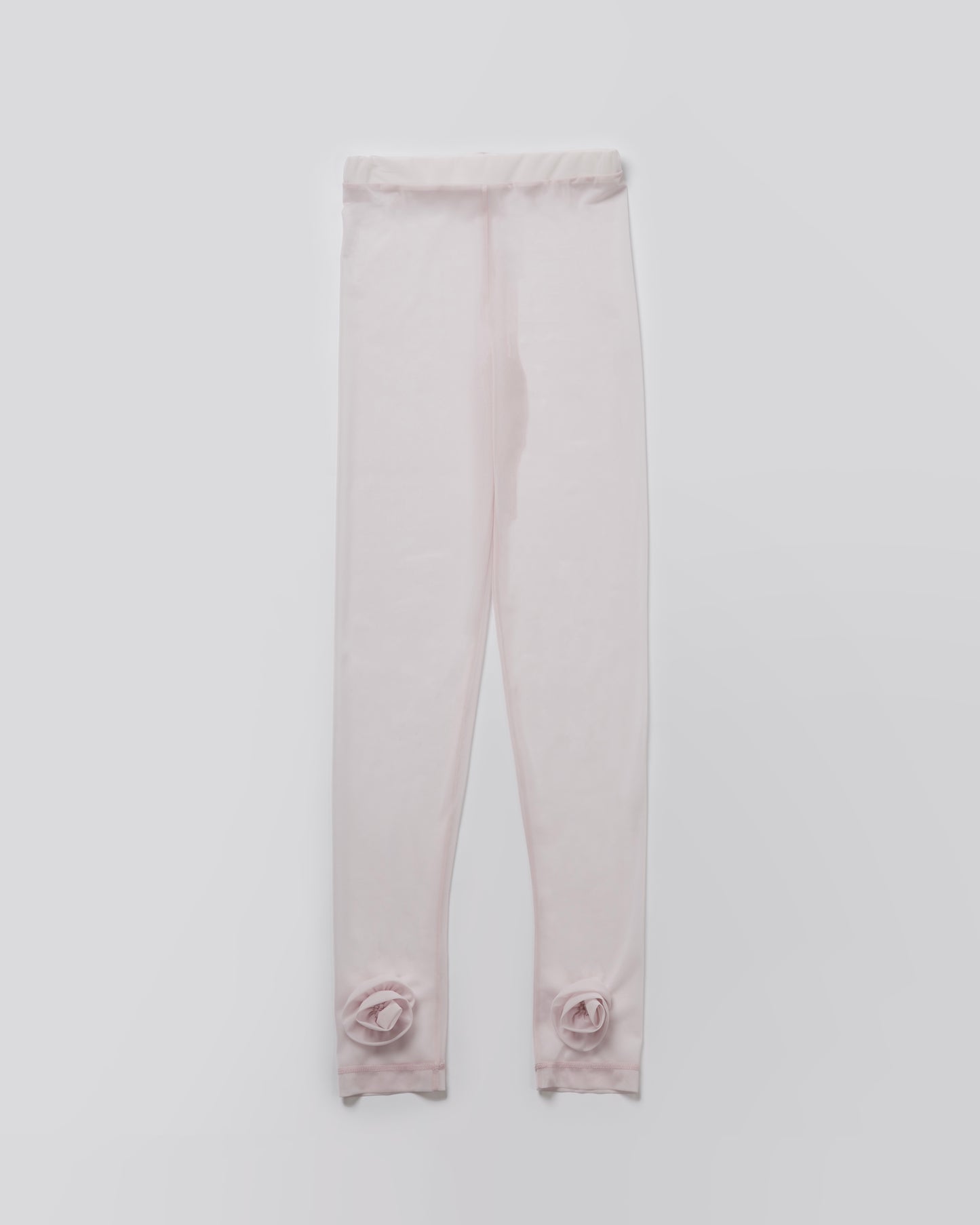 Sheer Roses Leggings(White)