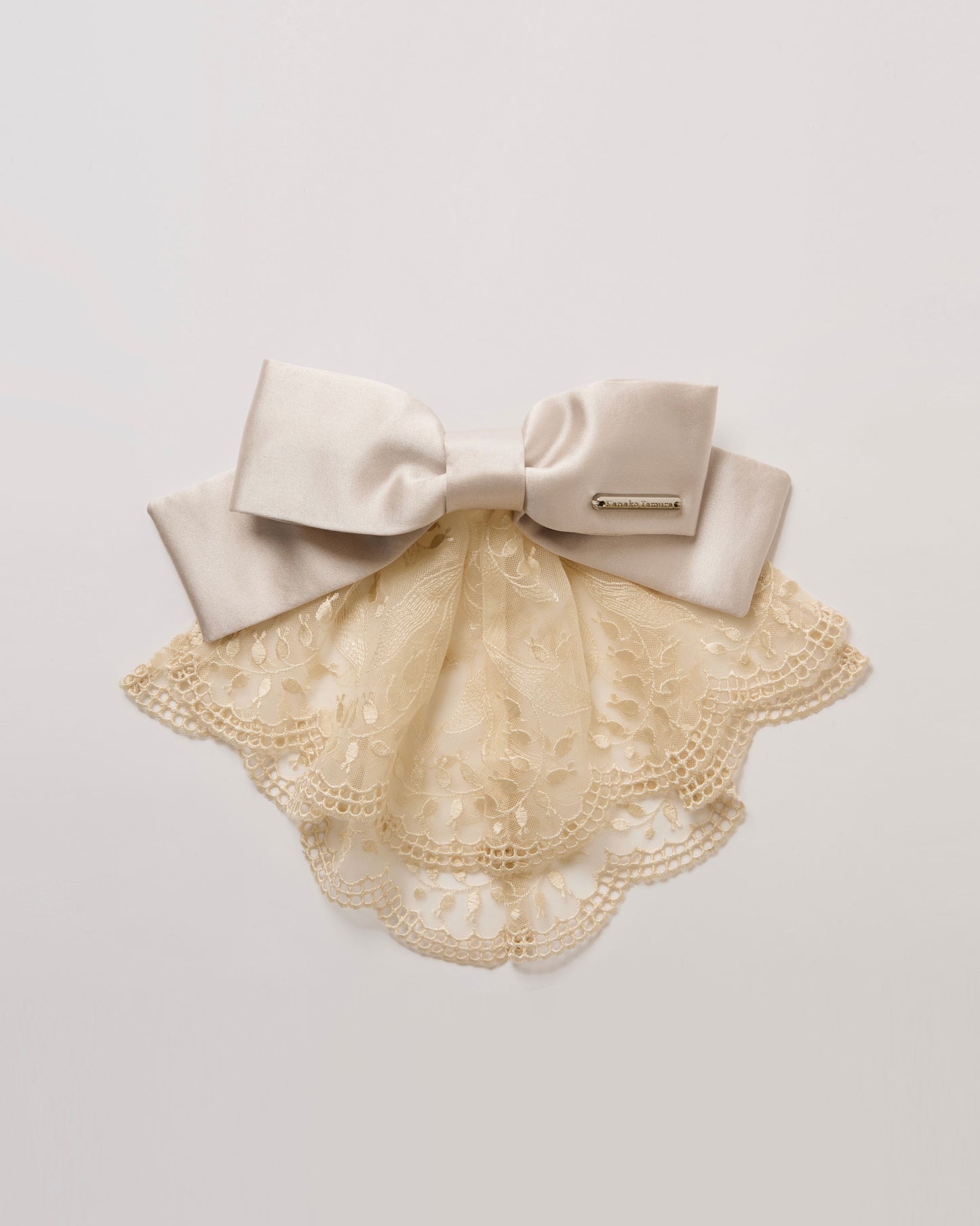 Lily of the Valley Lace Barrette(Black)