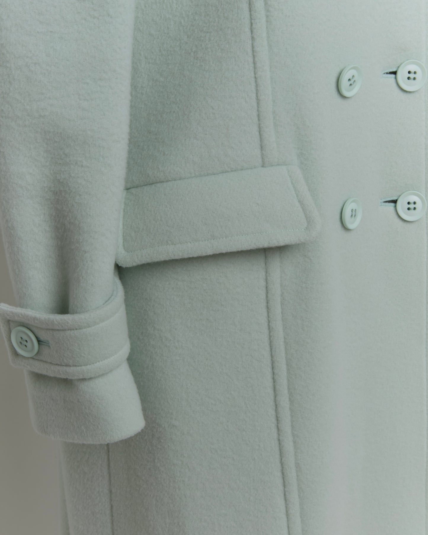 Wool Puff Sleeve Coat(Mint)