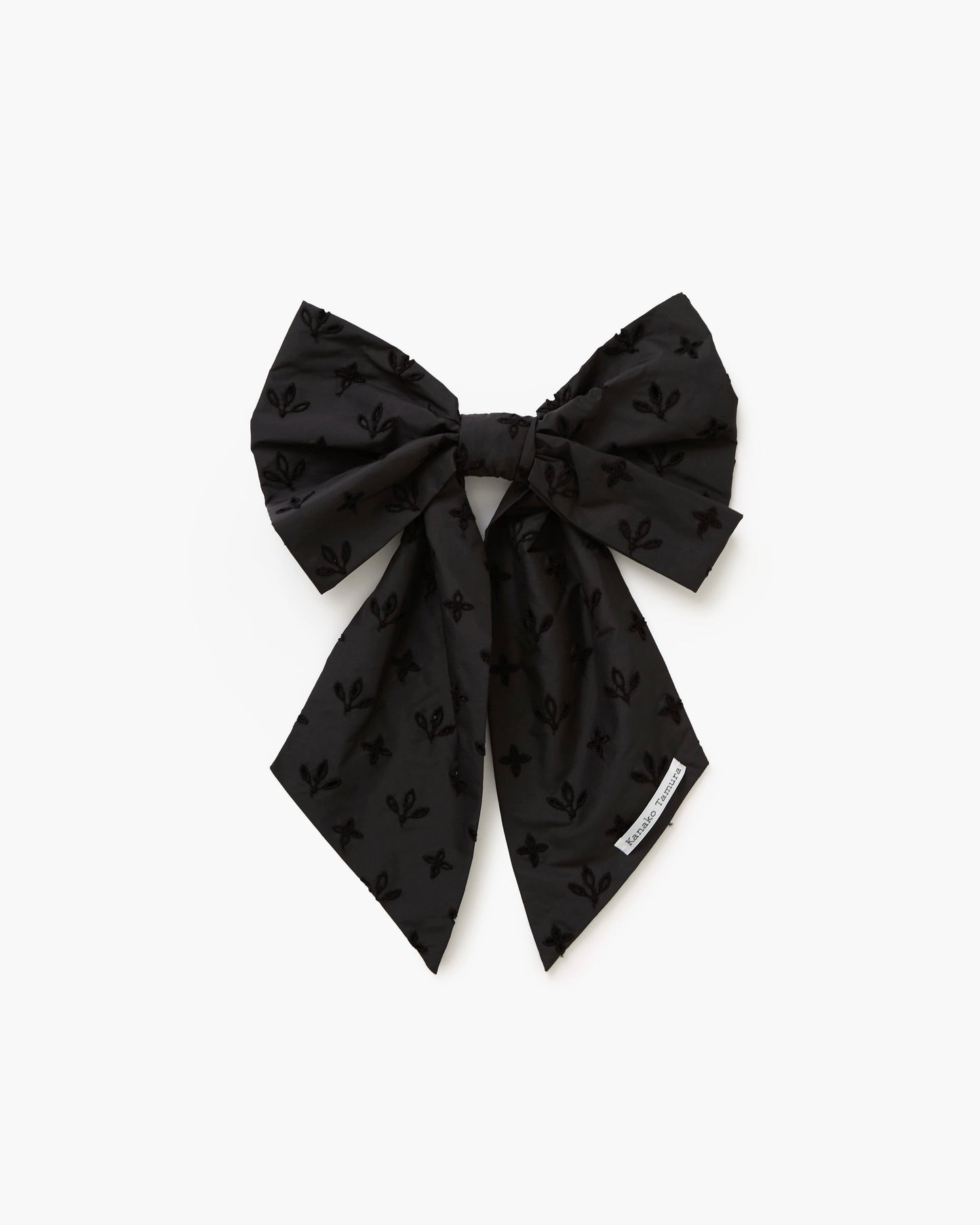 Taffeta Eyelet Lace Barrette(Black)