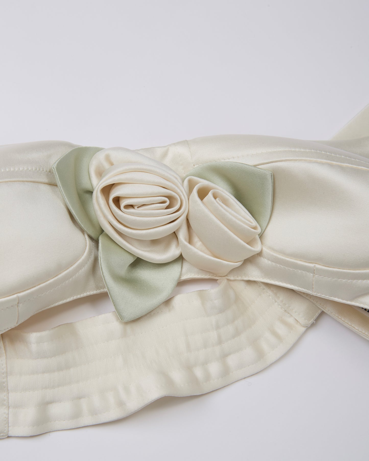 Satin Rose Bra(Green)