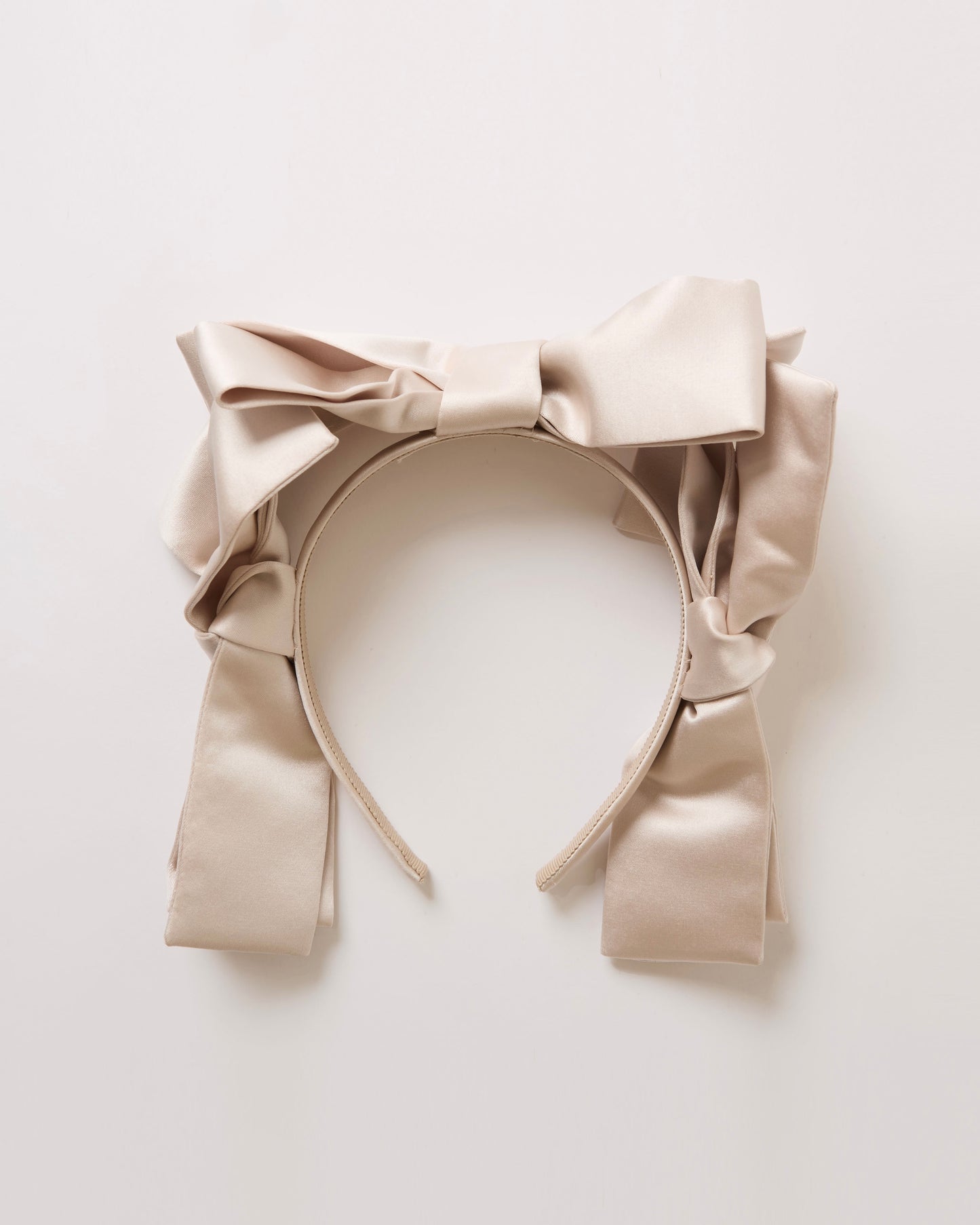 Satin Ribbon Headband(Black)