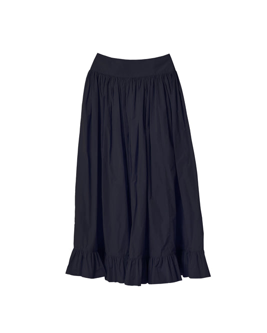 Taffeta Long Skirt(Navy)