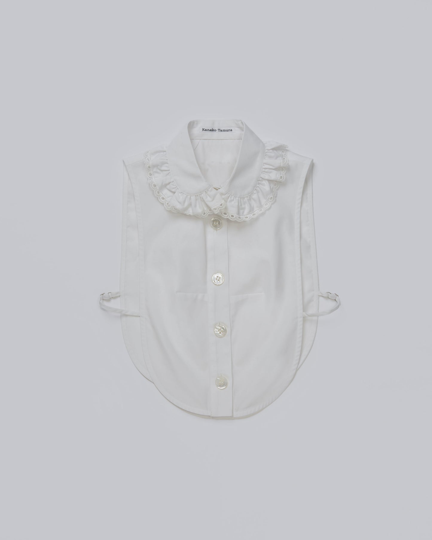 Cotton Ruffle Collar(White)