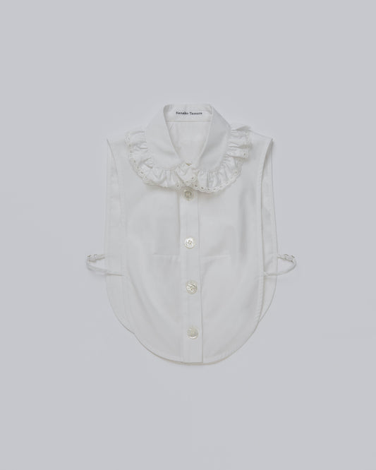 Cotton Ruffle Collar(White)