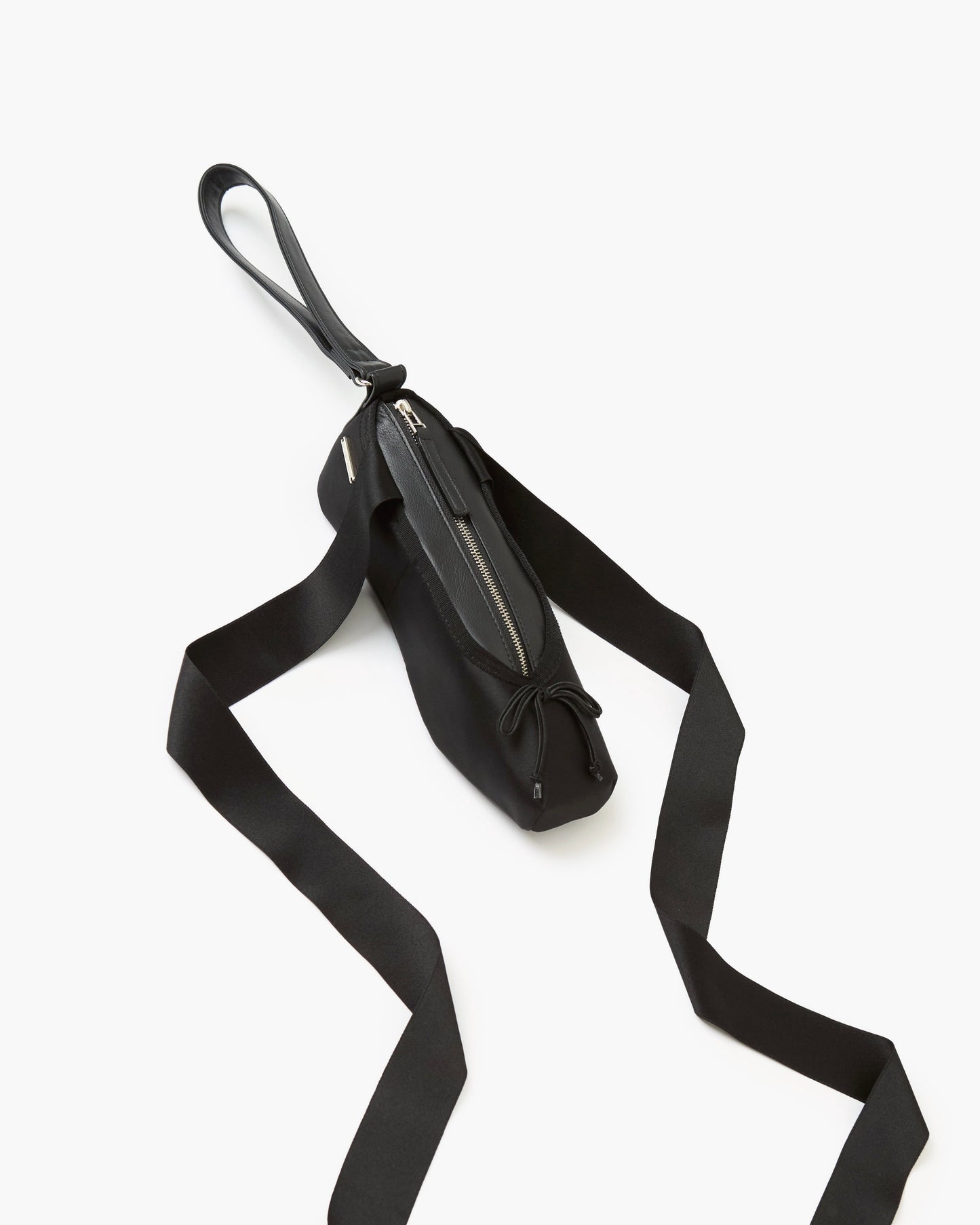 Satin Ballet Shoe Bag(Black)