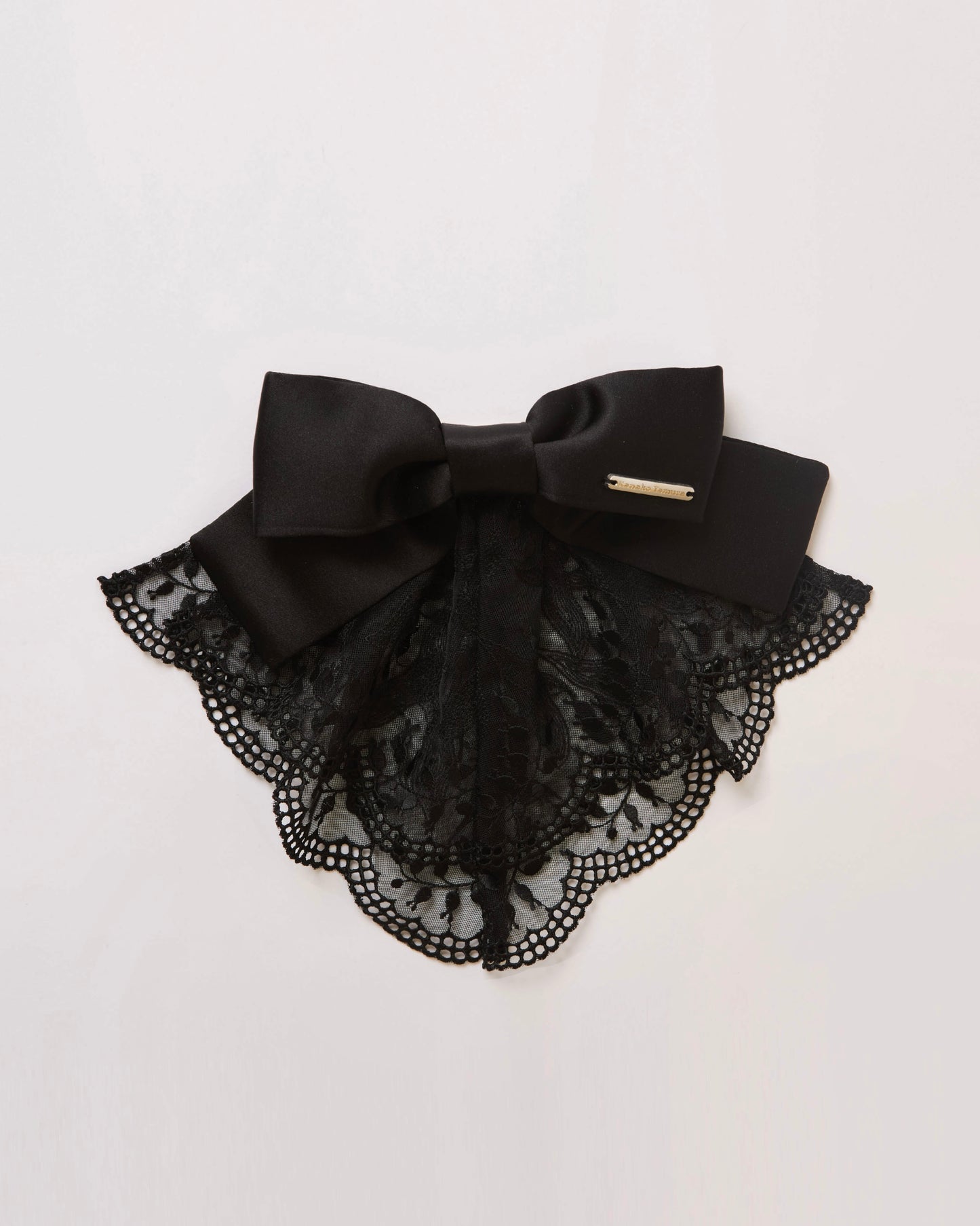Lily of the Valley Lace Barrette(Black)