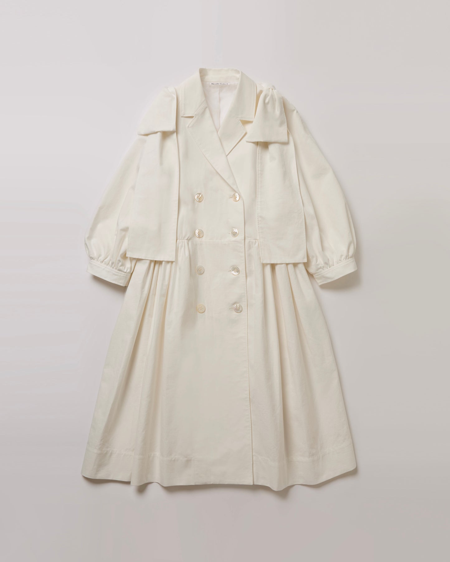 Gathered Trench Coat