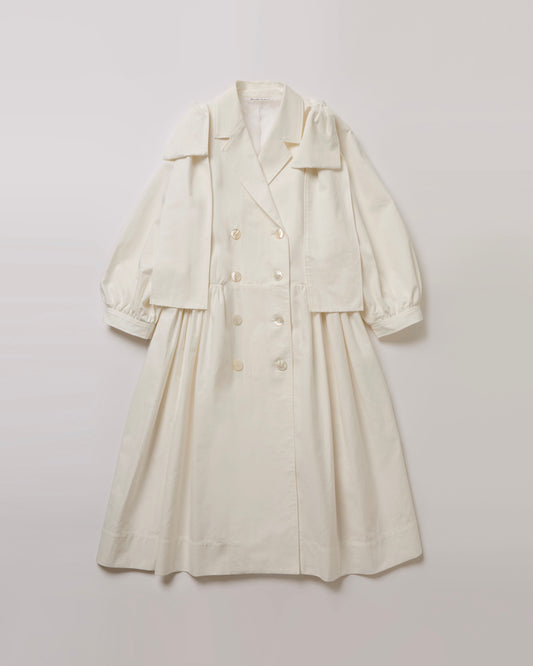 Gathered Trench Coat