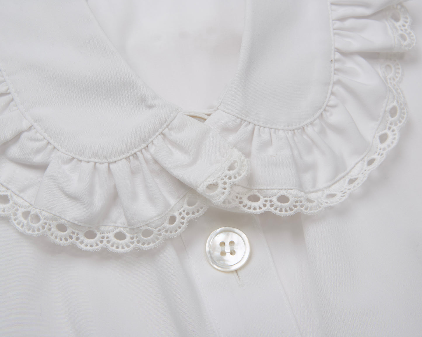Cotton Ruffle Collar(White)