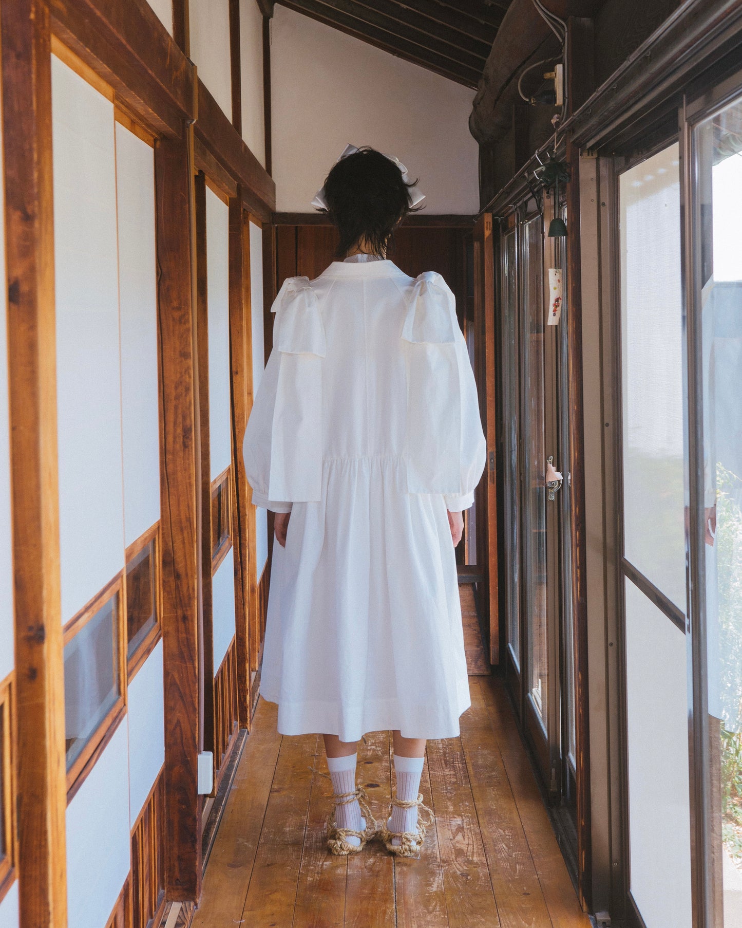 Gathered Trench Coat