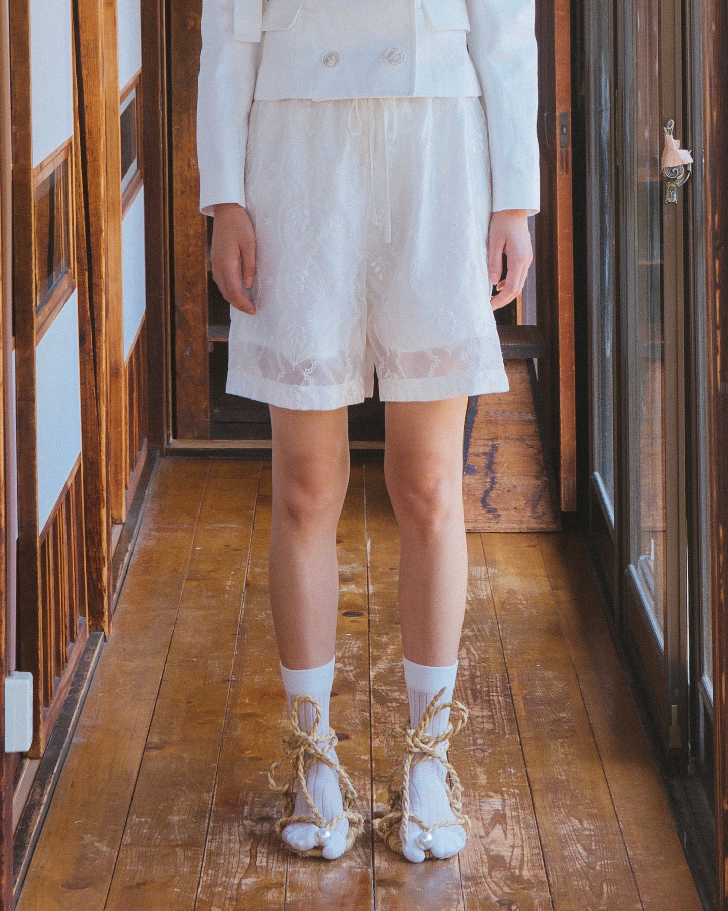 Silk Organza Lily of the Valley Short Pants