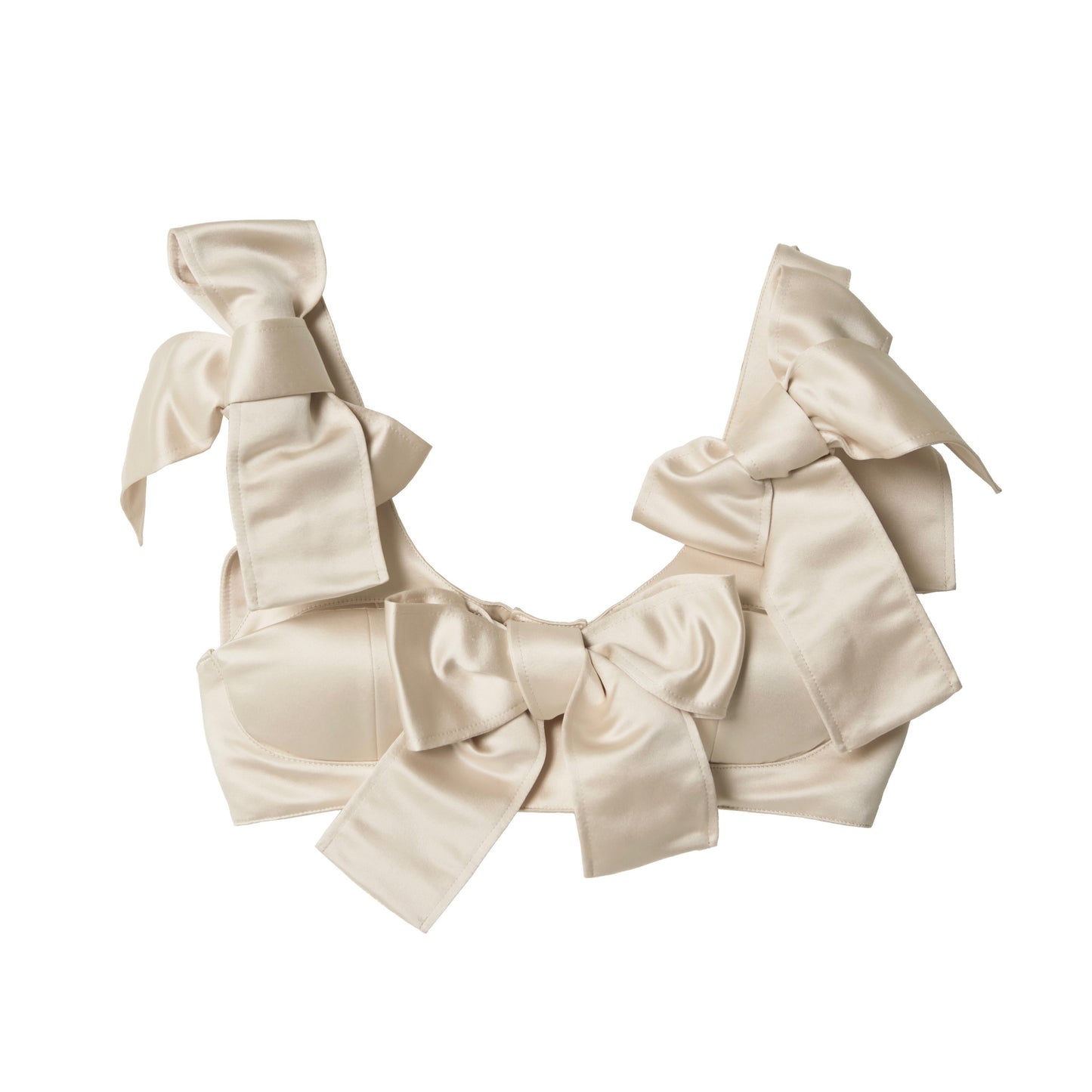 Satin Ribbon Bustier(Ivory)