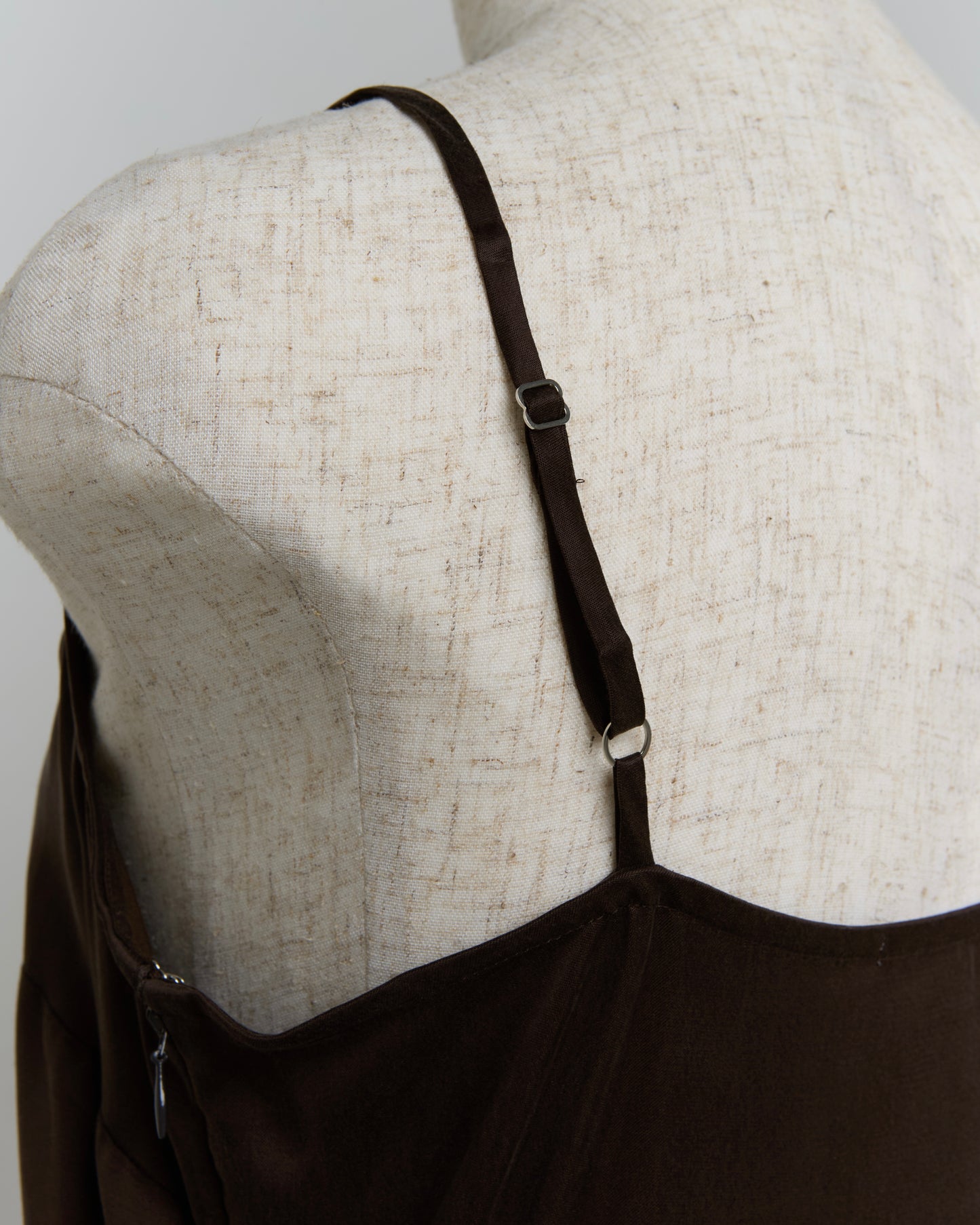 Bow Lingerie Dress(Brown)