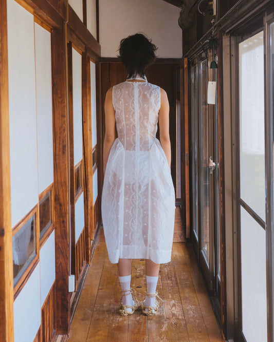 Silk Organza Lily of the Valley Dress