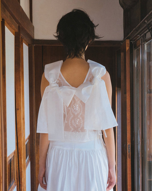 Silk Organza Lily of the Valley Blouse