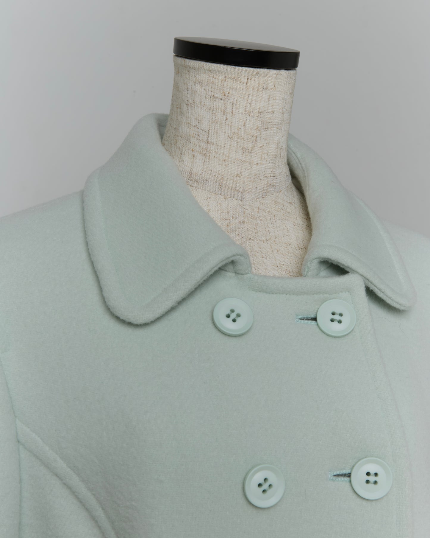 Wool Puff Sleeve Coat(Mint)