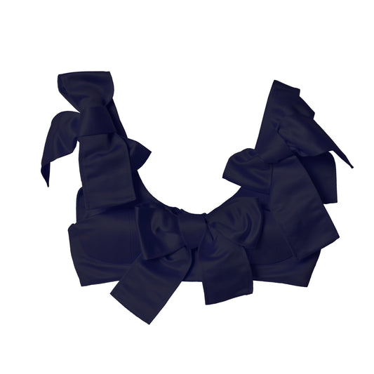 Satin Ribbon Bustier(Navy)