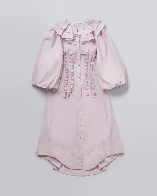 Cotton Long Nightdress(Pink)
