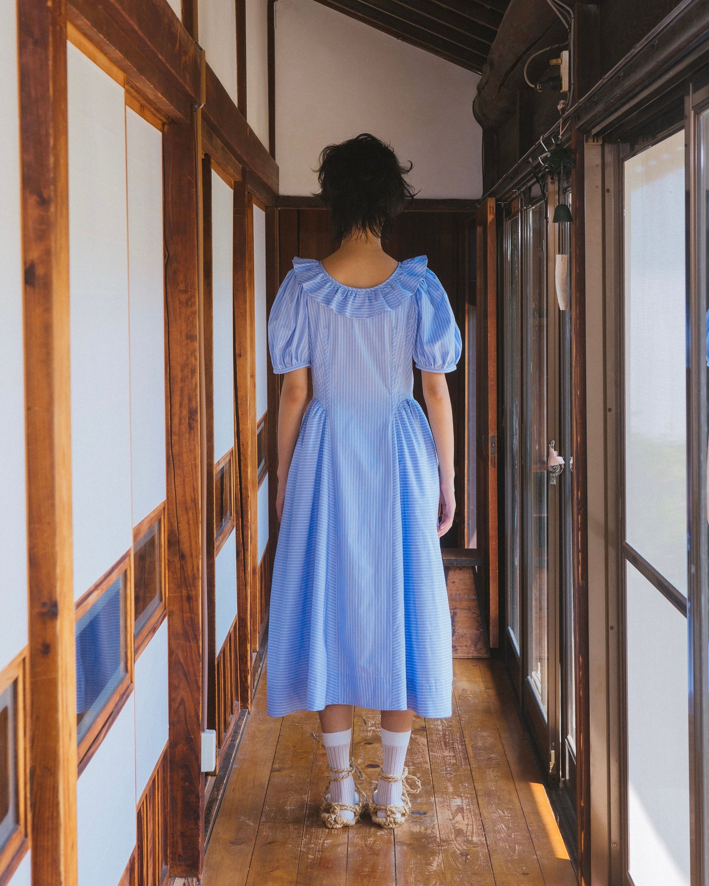 Cotton Princess Dress(Stripe)