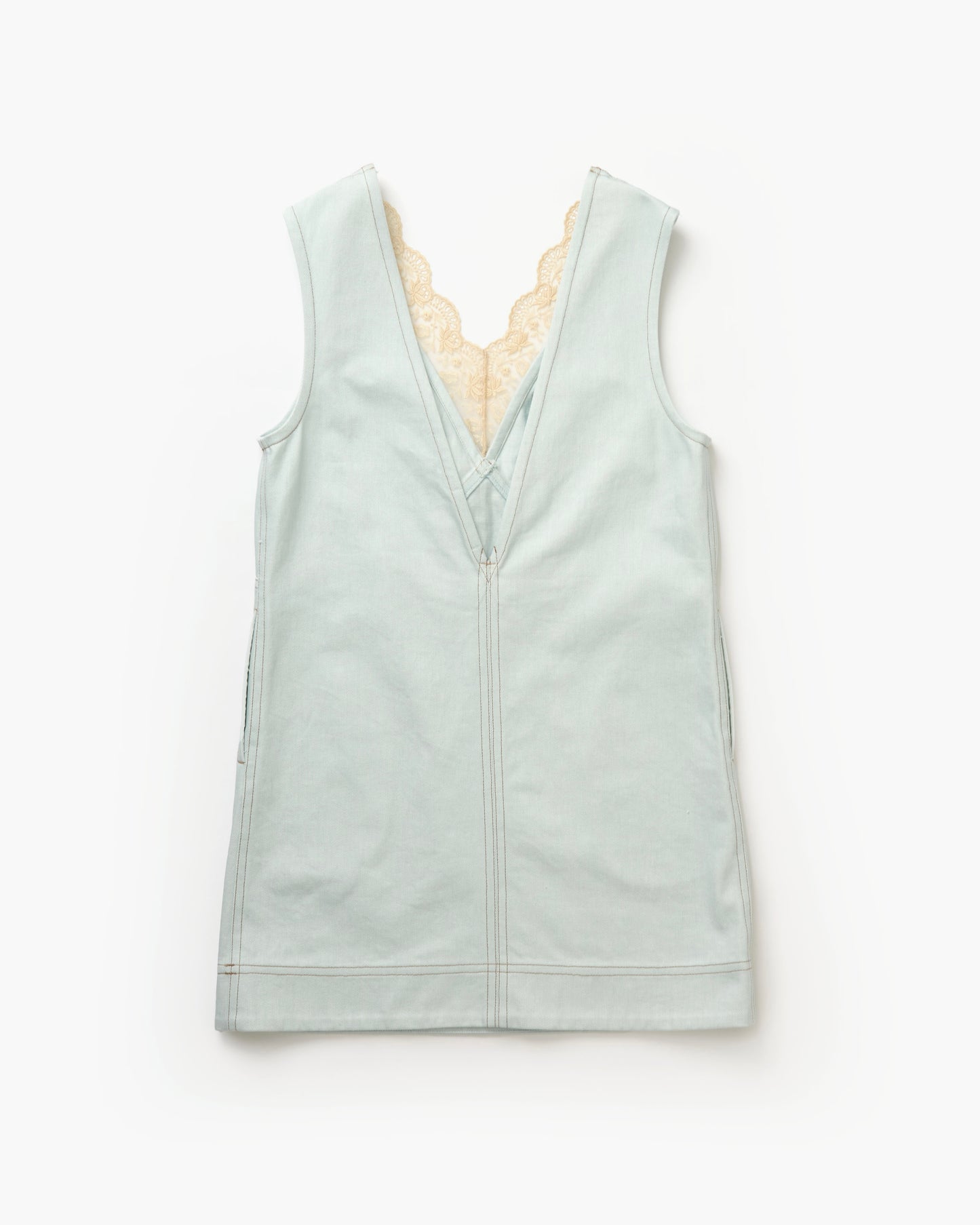 Denim Lingerie Dress(Pale Blue)