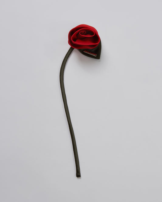 Satin Rose Brooch(Red)