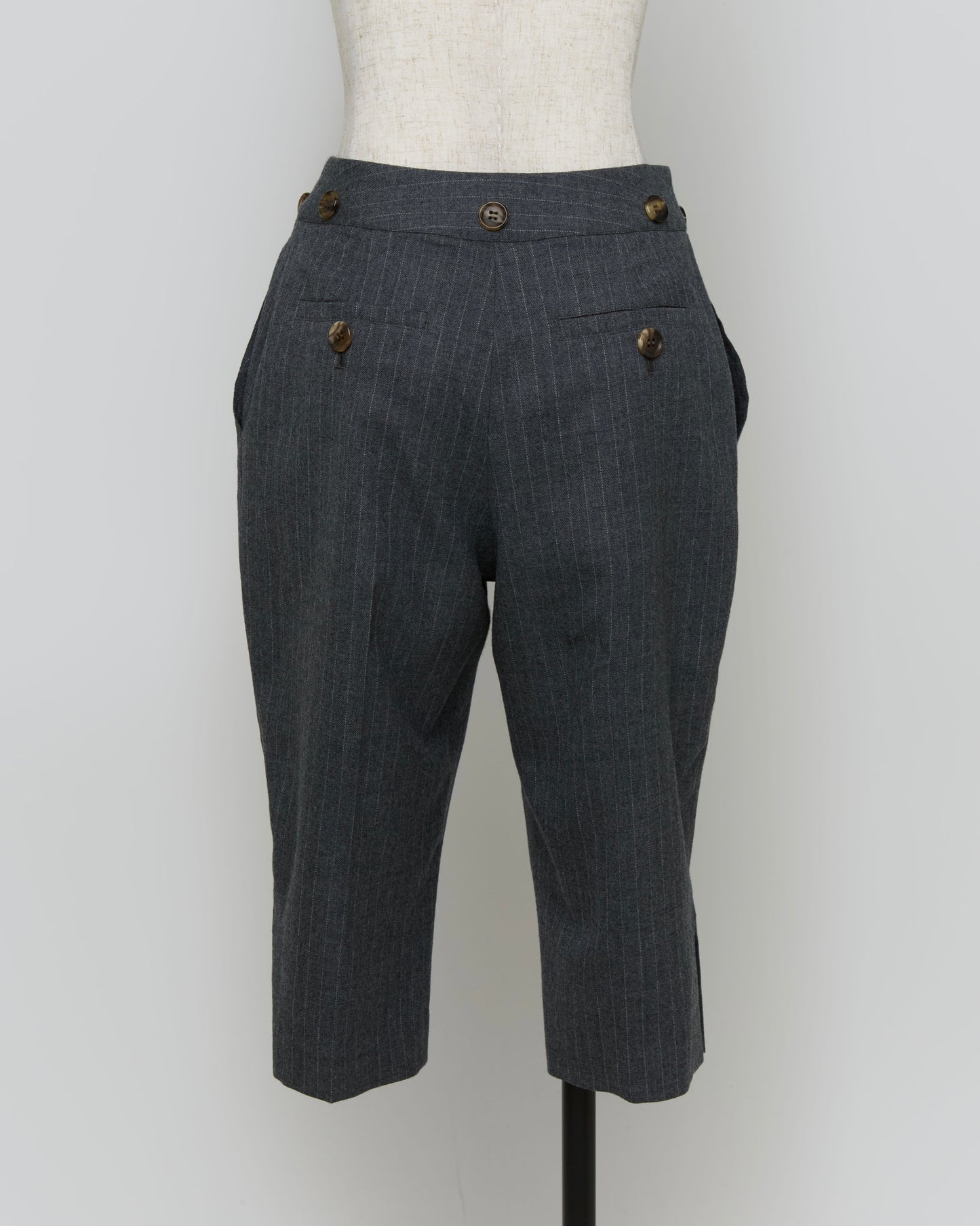 Striped Wool Layered Short Drawers(Gray)