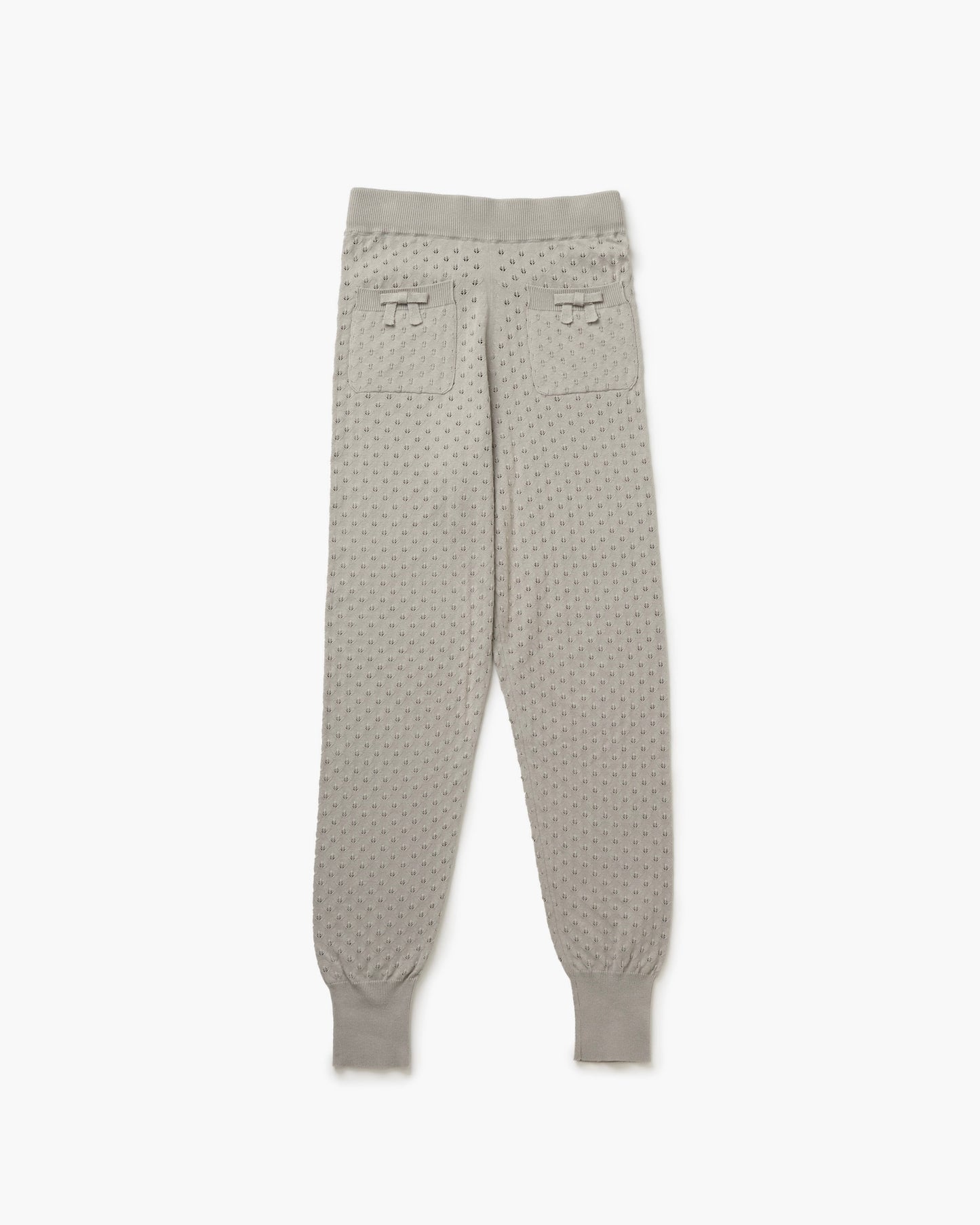 Cotton Bow Knit Leggings(Gray)