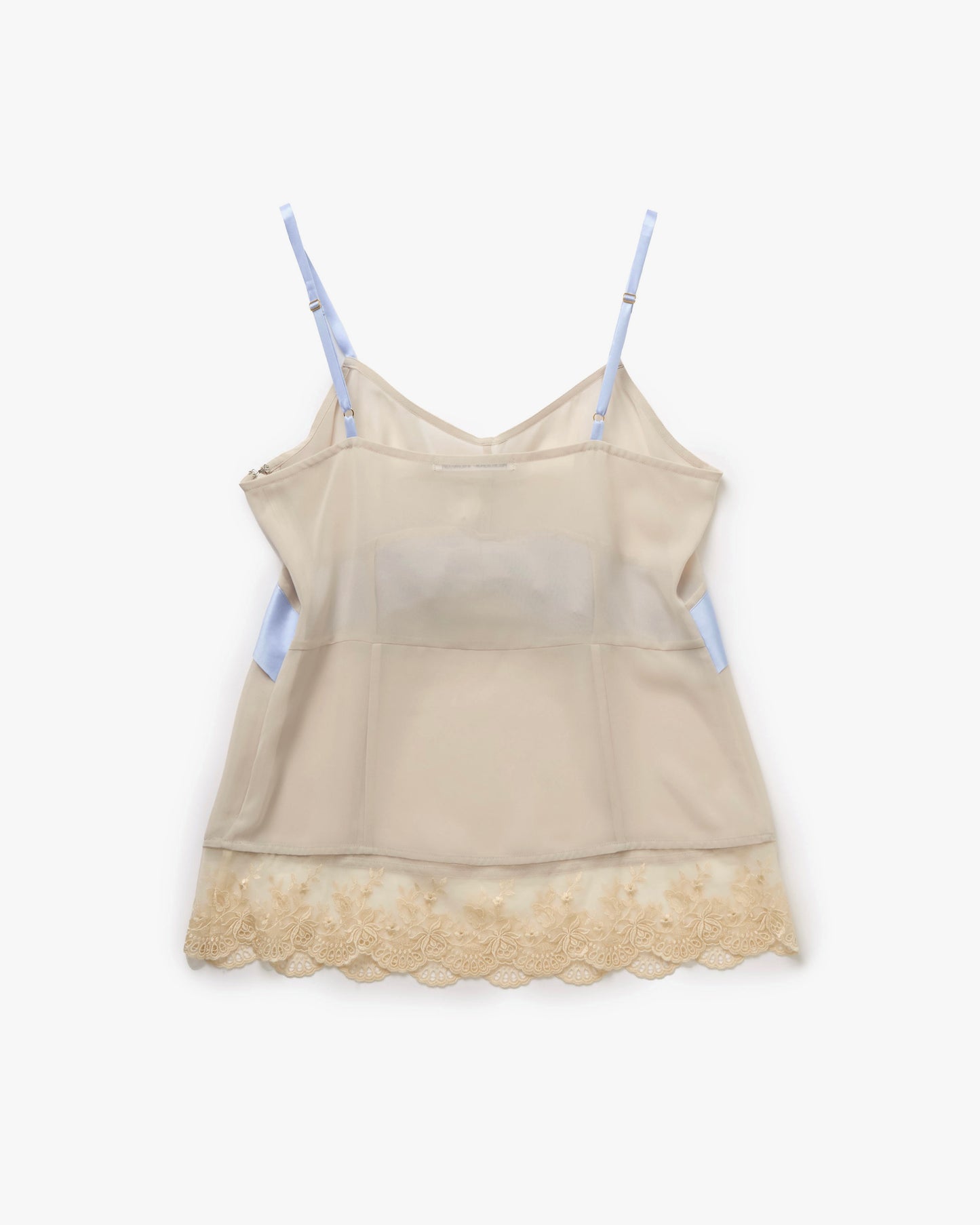 Chiffon Bow Belt Cami Top(Beige)