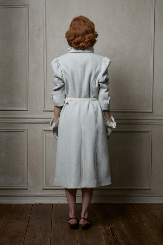 Wool Puff Sleeve Coat(Mint)