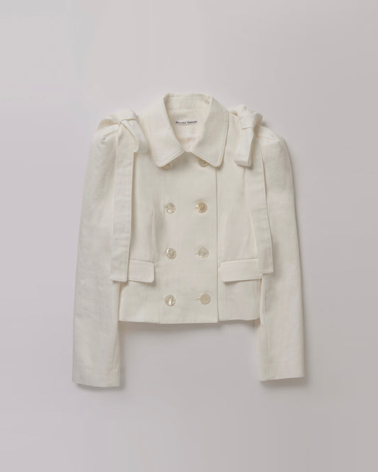 Square Shoulder Denim Jacket