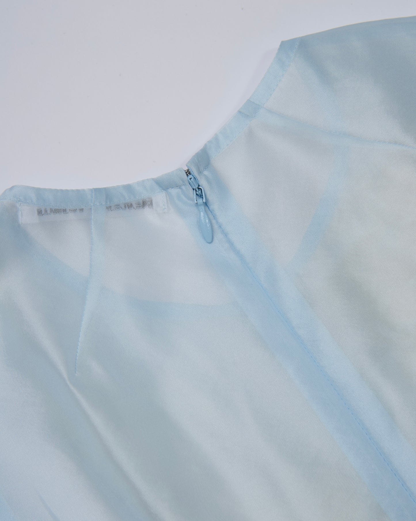 Silk Organza Rose Garden Dress(Light Blue)