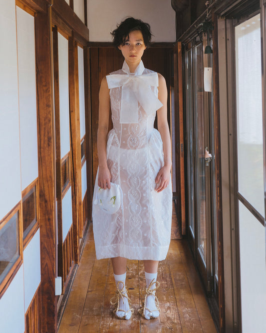 Silk Organza Lily of the Valley Dress