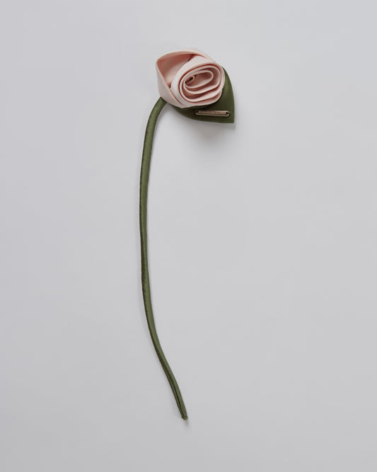 Satin Rose Brooch(Pink)