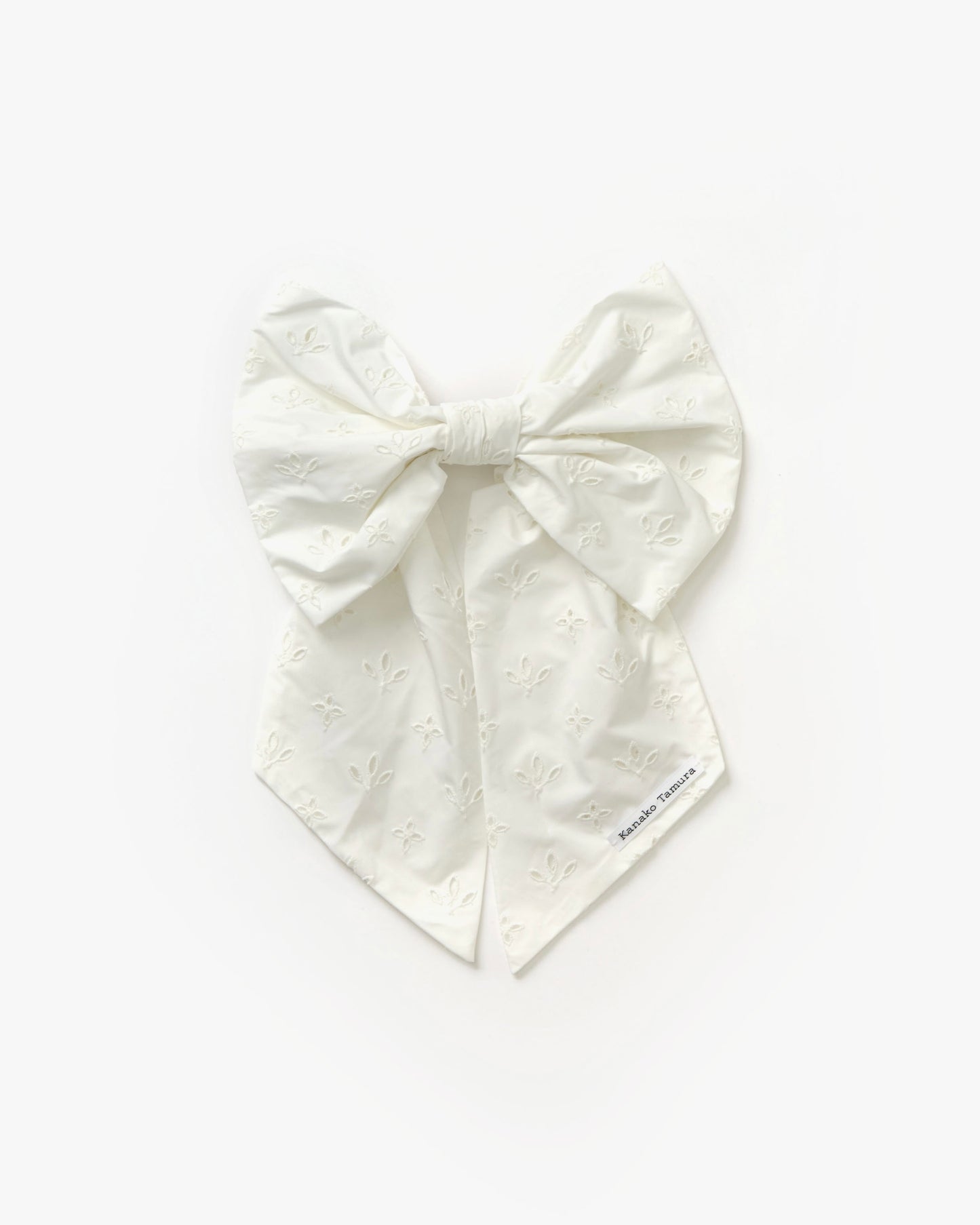 Taffeta Eyelet Lace Barrette(White)
