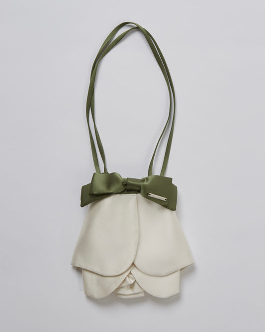 Satin Rose Bag(Ivory)