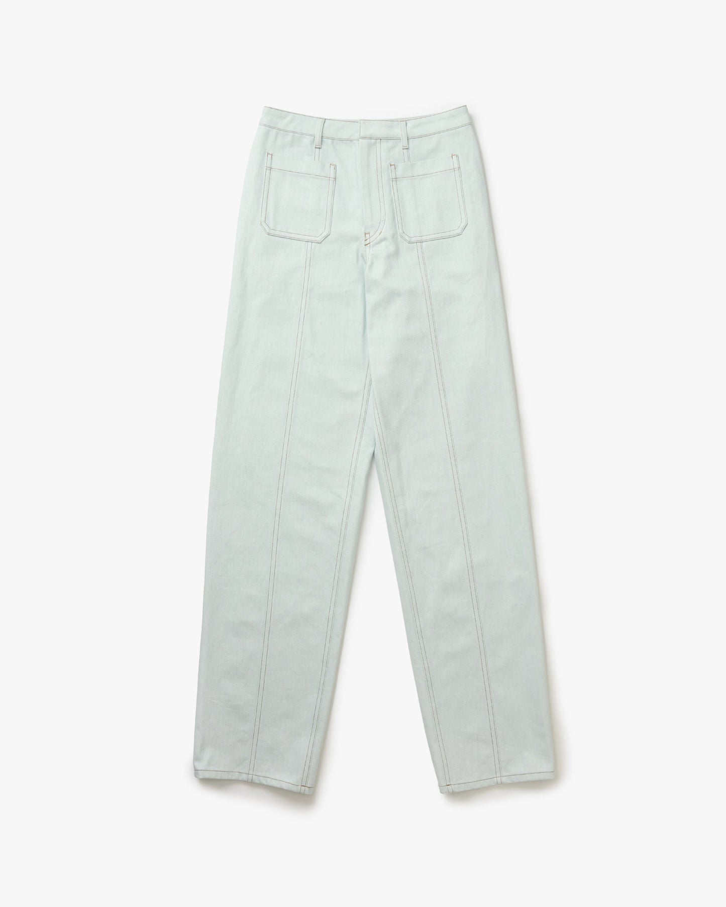 Denim Front Pocket Pants(Pale Blue)