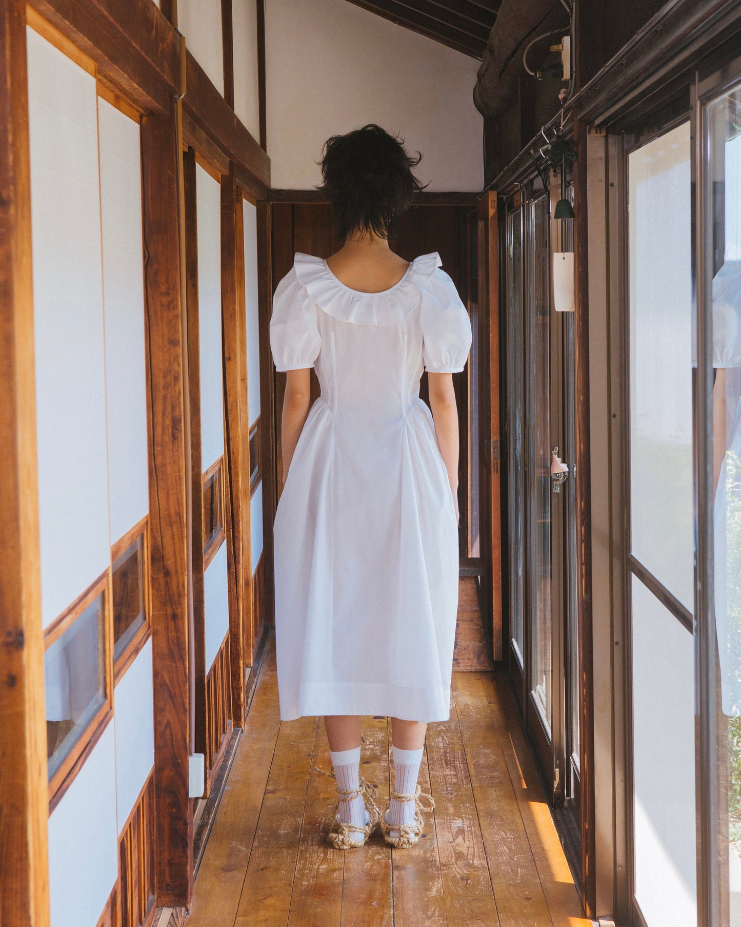 Cotton Princess Dress(White)