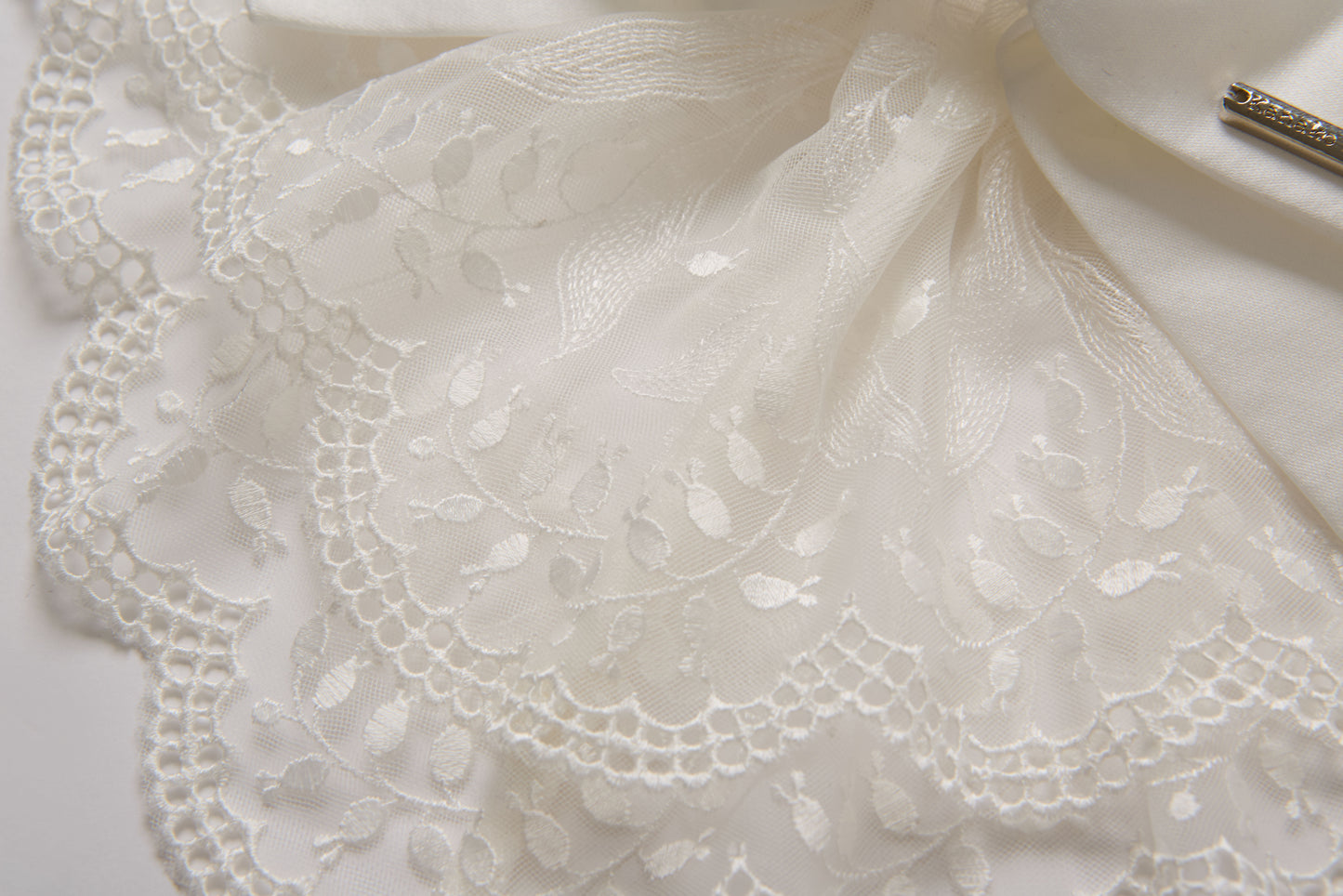 Lily of the Valley Lace Barrette(Black)