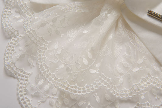 Lily of the Valley Lace Barrette(White)