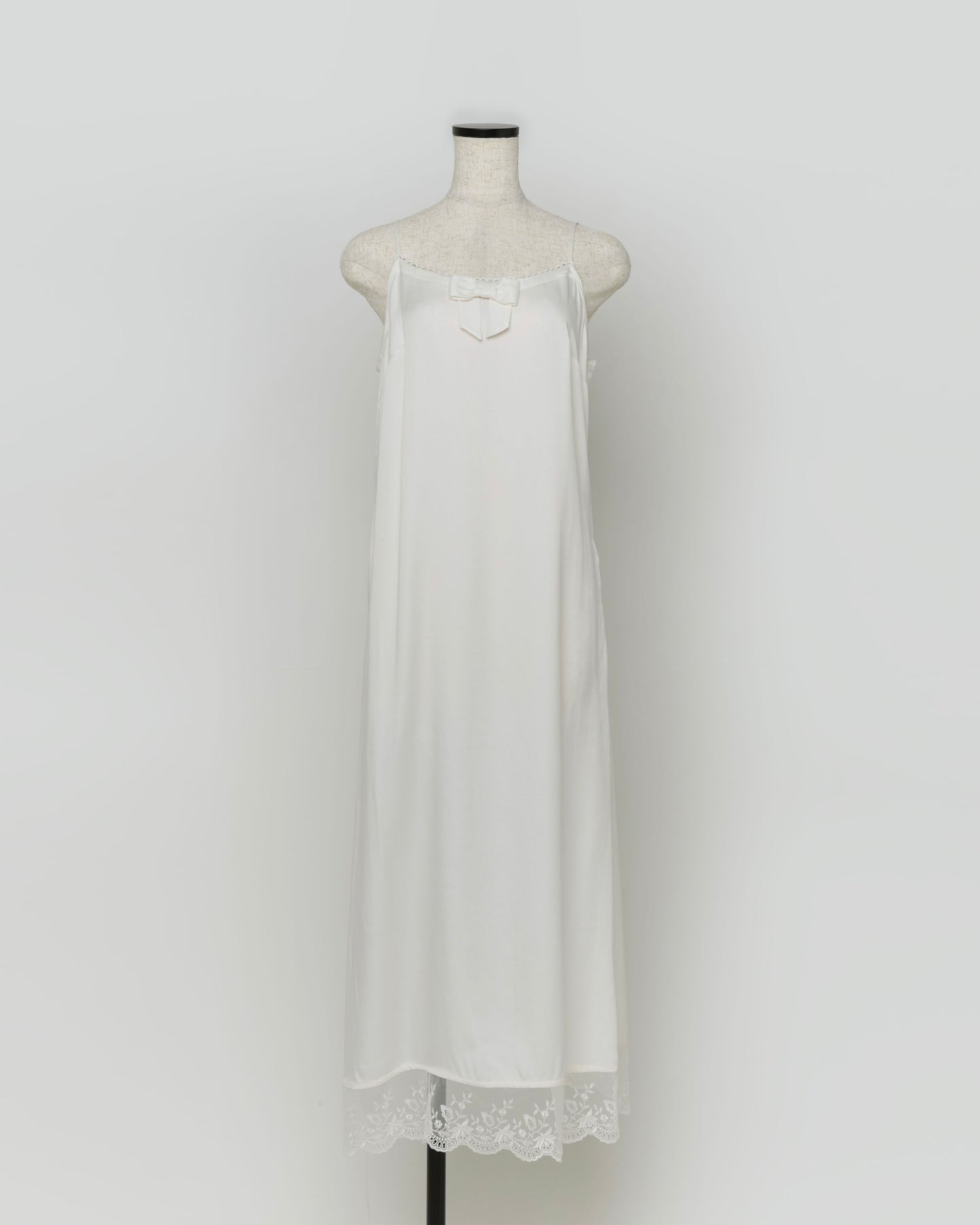 Bow Lingerie Dress(White)