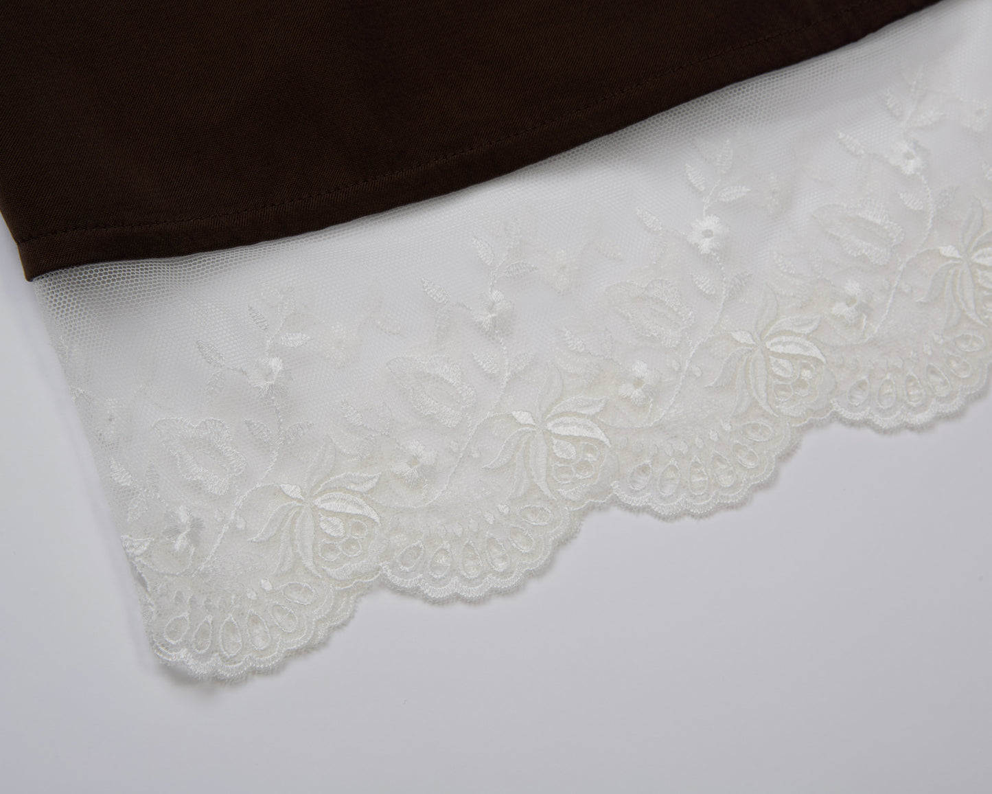 Bow Lingerie Skirt(Brown)
