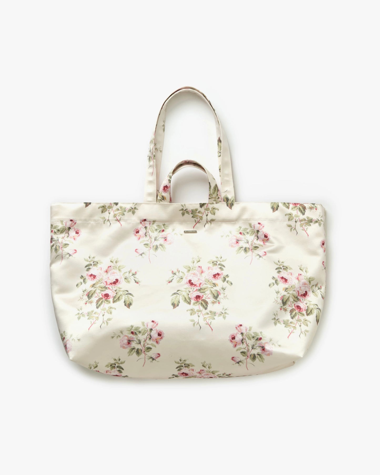 Satin Large Tote Bag(Floral)