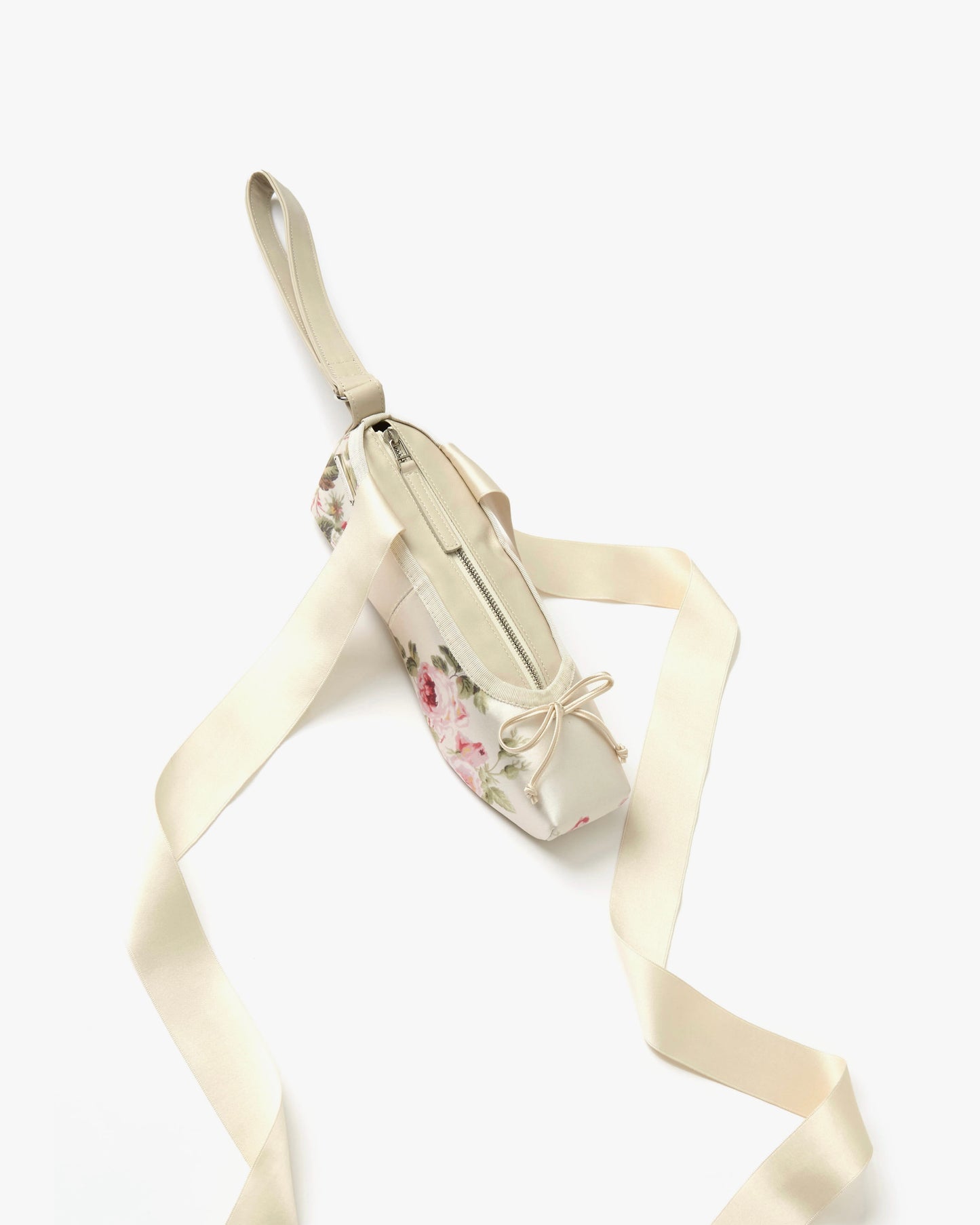 Satin Ballet Shoe Bag(Floral)