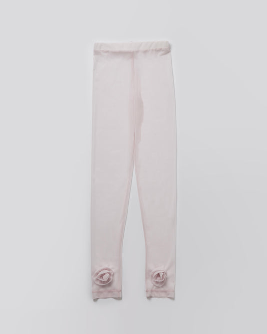 Sheer Roses Leggings(Pink)