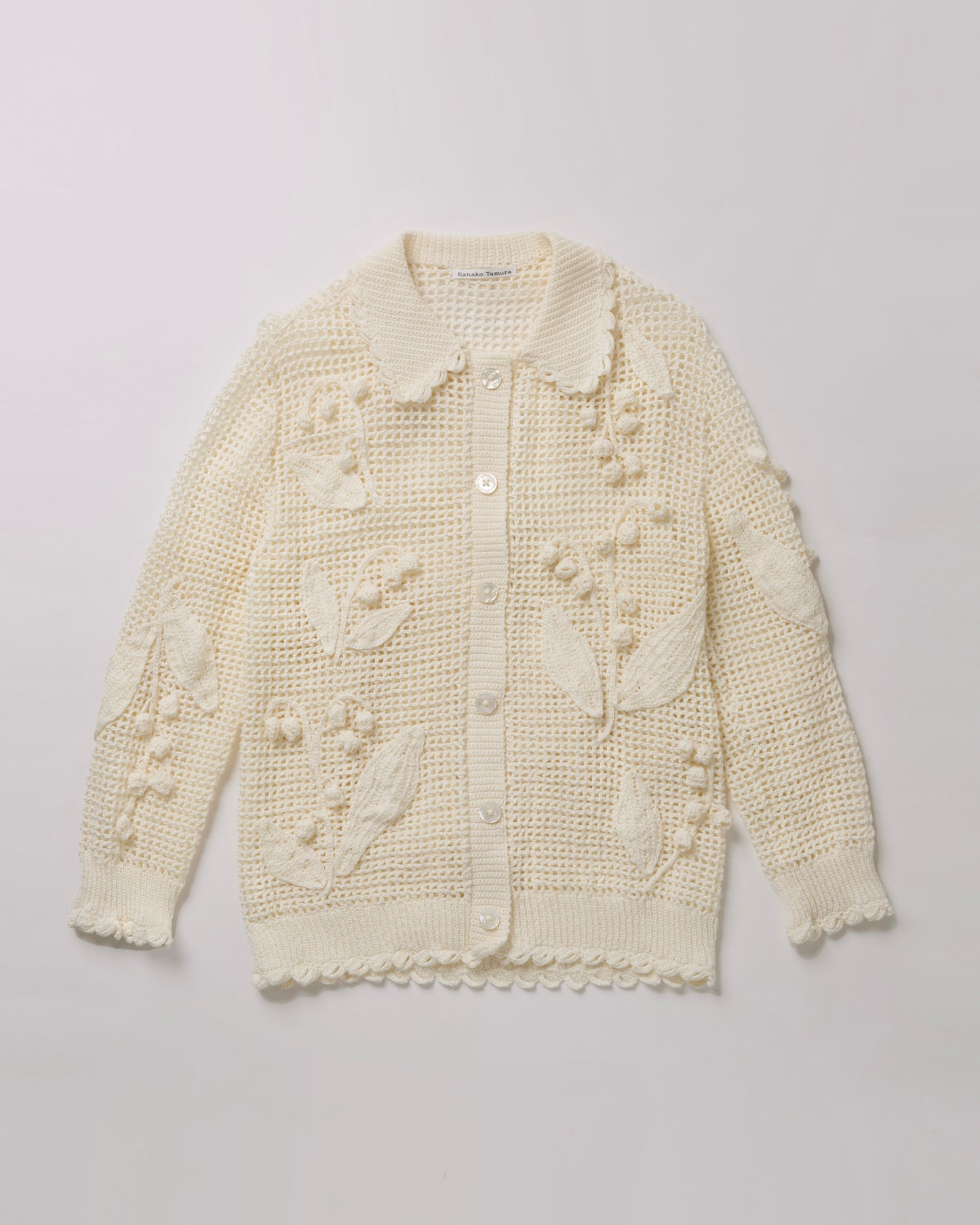 【数量限定】Lily of the Valley Hand-Knit Cardigan